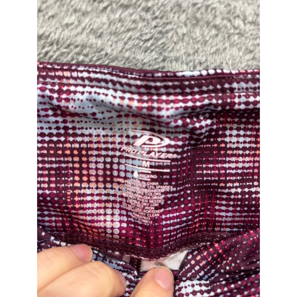 Pro Player Womens M Maroon Printed Athletic Leggings‎ Athleisure Casual - Picture 8 of 8